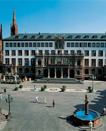 Ansicht des Schlossplatzes