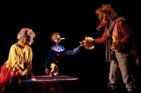 Puppenspiel - Pinocchio mit Wolf