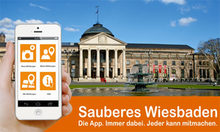 Abfall melden: Die App Sauberes Wiesbaden