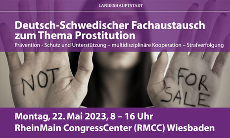 Plakat:Auf Frauenhänden steht - Not For Sale