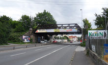 Brücke über die Schiersteiner Straße - vorher