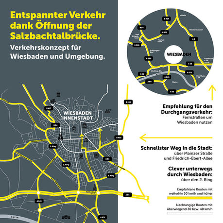 Graue Verkehrskarten mit gelben und weißen Straßen.