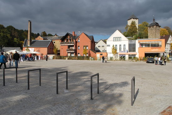 Hochwasserschutz Sonnenberg (Bauabschnitt 2, Oktober 2015), Einweihung des neu gestalteten Hofgartenplatzes. 