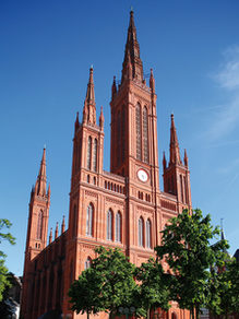 Die Wiesbadener Marktkirche.