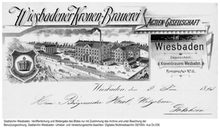 Briefkopf der Kronen-Brauerei, 1893