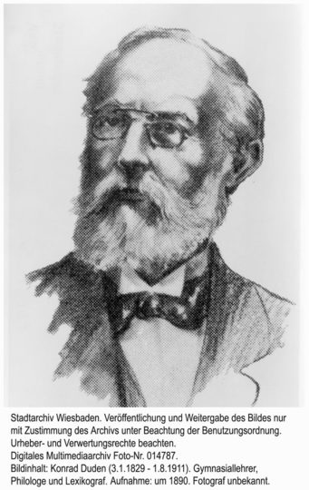 Konrad Duden, um 1890