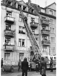 Feuerwehrübung am Tag der offenen Tür, 1963