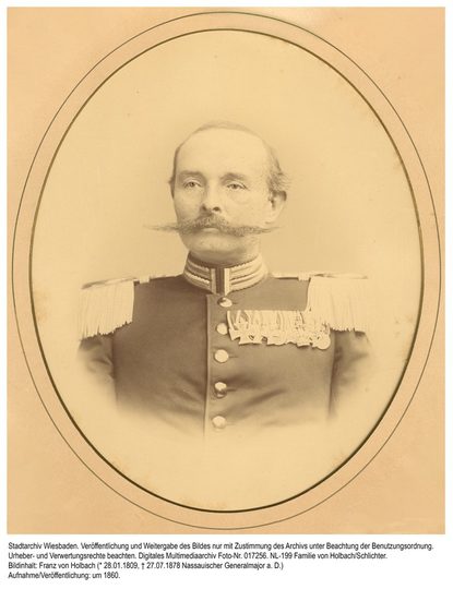 Franz von Holbach, um 1860