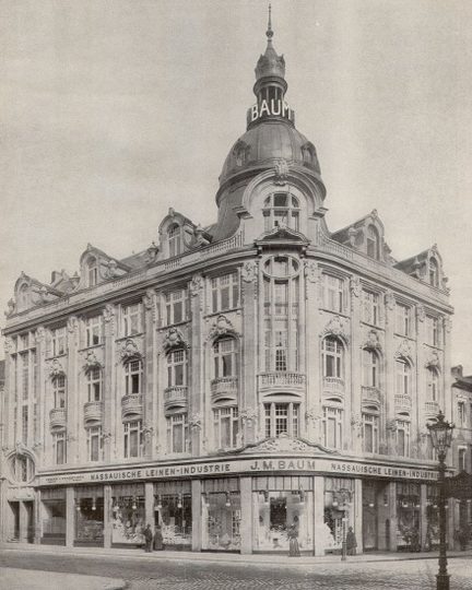 Das neue Geschäftshaus der Firma Nassauische Leinenindustrie 1907