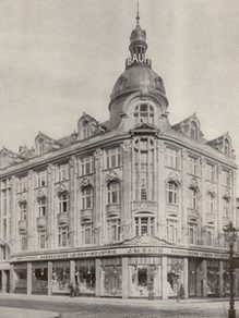 Das neue Geschäftshaus der Firma Nassauische Leinenindustrie 1907