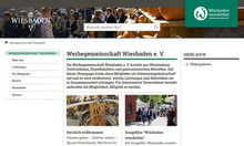 Microsite der Werbegemeinschaft Wiesbaden e.V.