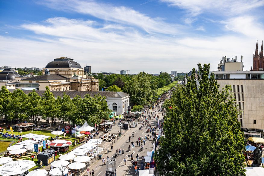 Blick aufs Wilhelmstraßefest