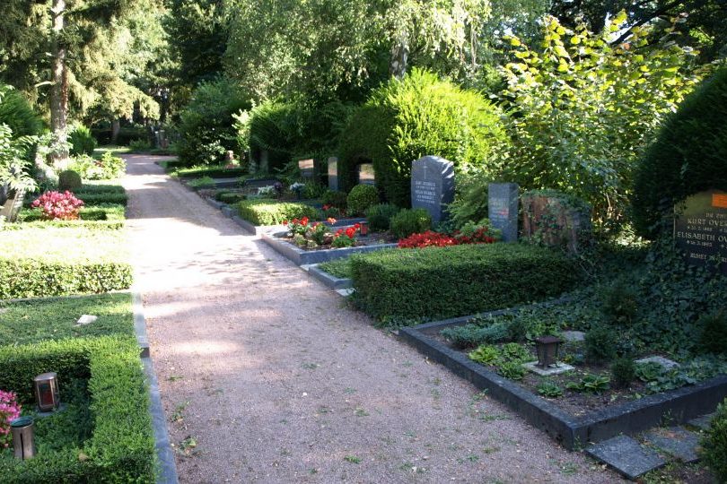 Camino en el cementerio
