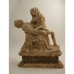Spätmittelalterliche Frömmigkeit: Pietà aus Alabaster, erste Hälfte 15. Jhdt.