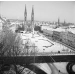 Luisenplatz im Winter, 1985 