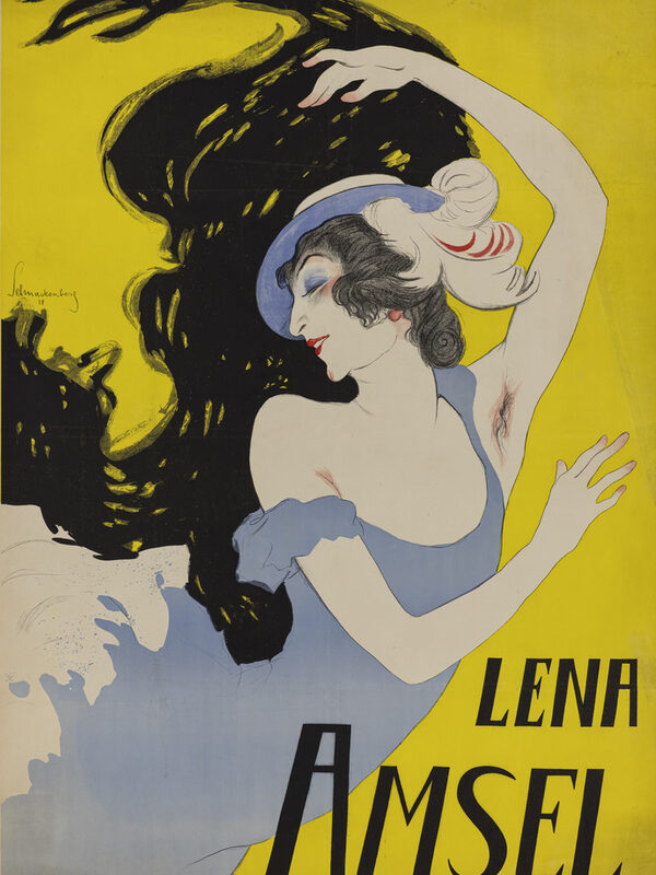 Woman on poster