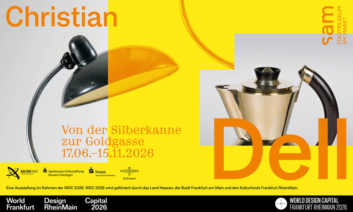 Un afiș care anunță expoziția Christian Dell de la Stadtmuseum