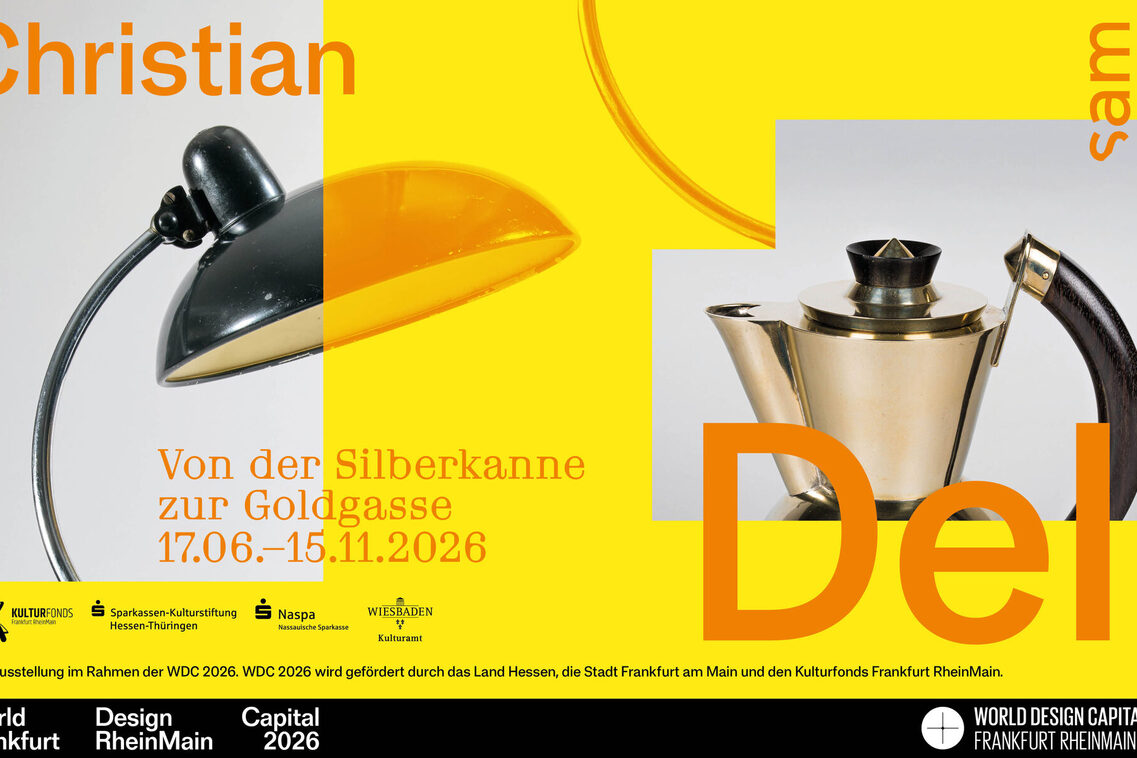 Un afiș care anunță expoziția Christian Dell de la Stadtmuseum