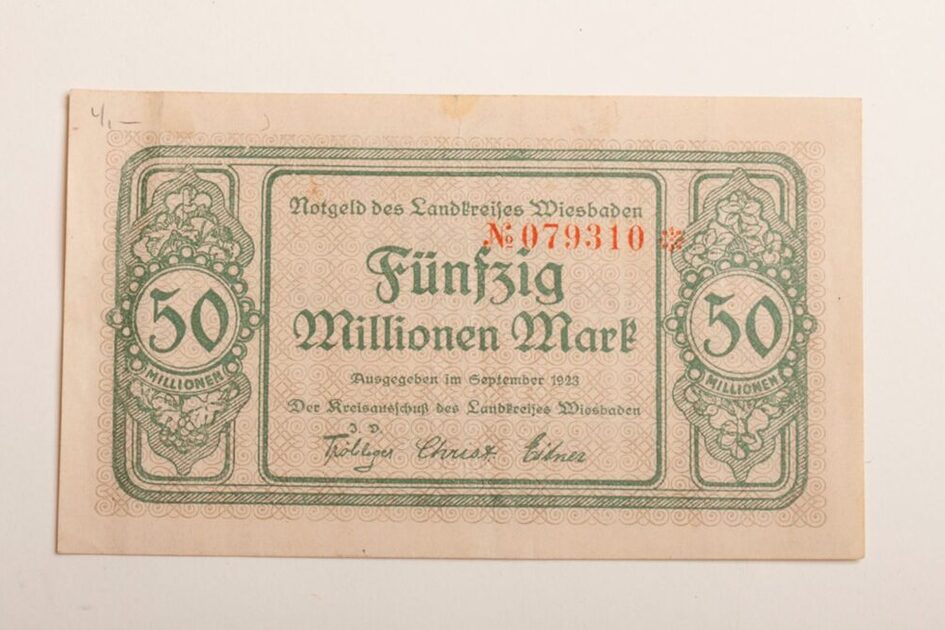 Fünfzig Millionen Markschein