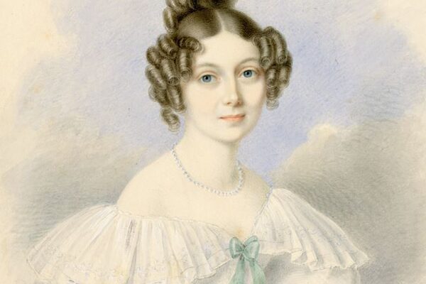 Half-length portrait of a woman from the middle of the 19th century