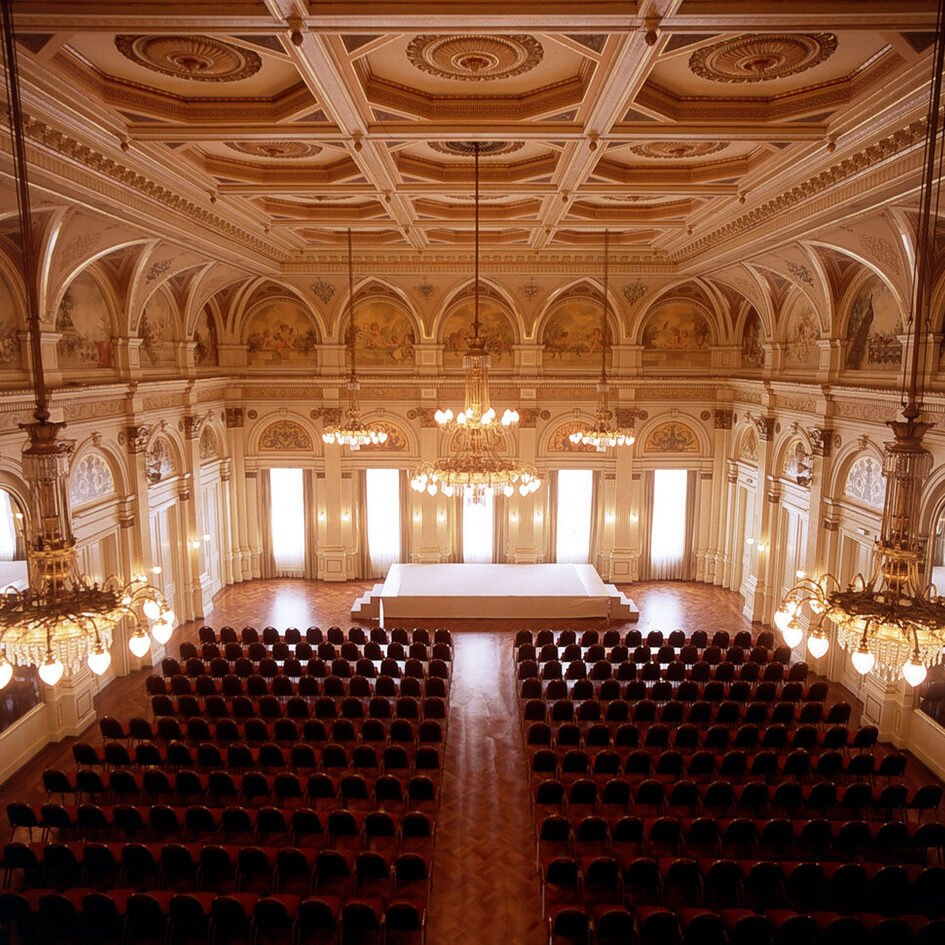 View into the concert hall