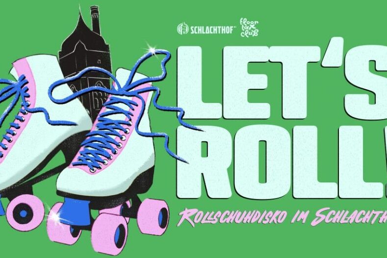 Poster cu patine cu rotile