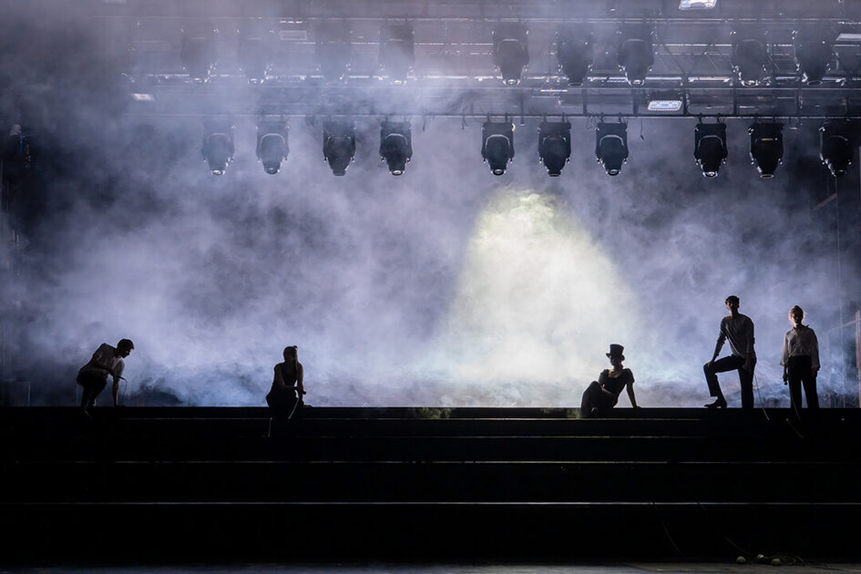 Stage scene - People in the fog