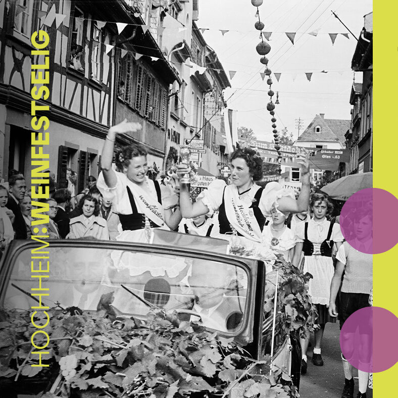 Plakat 50er Jahre Weinköniginnen