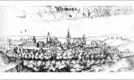 1605: Stadtansicht von Wilhelm Dilich - Die Älteste bildliche Darstellung