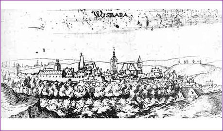 1605: Stadtansicht von Wilhelm Dilich - Die Älteste bildliche Darstellung