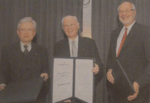 Prof. Dr. Dr. h.c. Hans-Joachim Jentsch, Jörg Jordan und Prof. Dr. Dr.-Ing