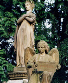 Bild Engelskulpturen auf dem Alten Friedhof