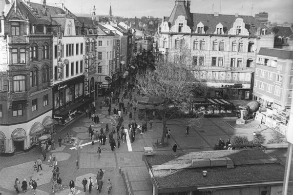 Blick auf den Mauritiusplatz 1983