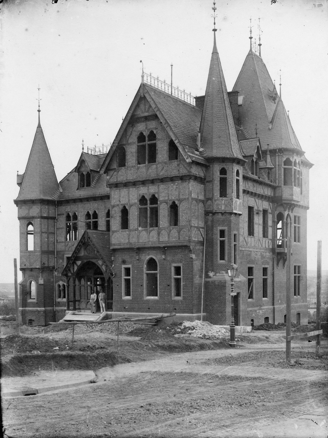 Das Solmsschlößchen im Bau