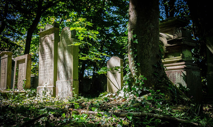 Der Jüdische Friedhof in Wiesbaden an der Schönen Aussicht