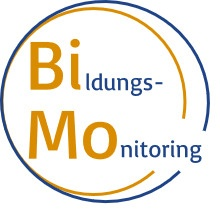 Logo in gelb/blau des Bildungsbüros Wiesbaden