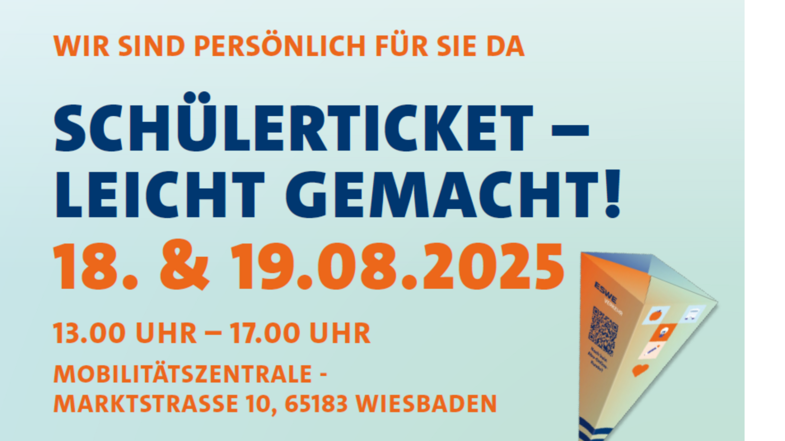 Einladung zur Infoveranstaltung Schülerticket leicht gemacht