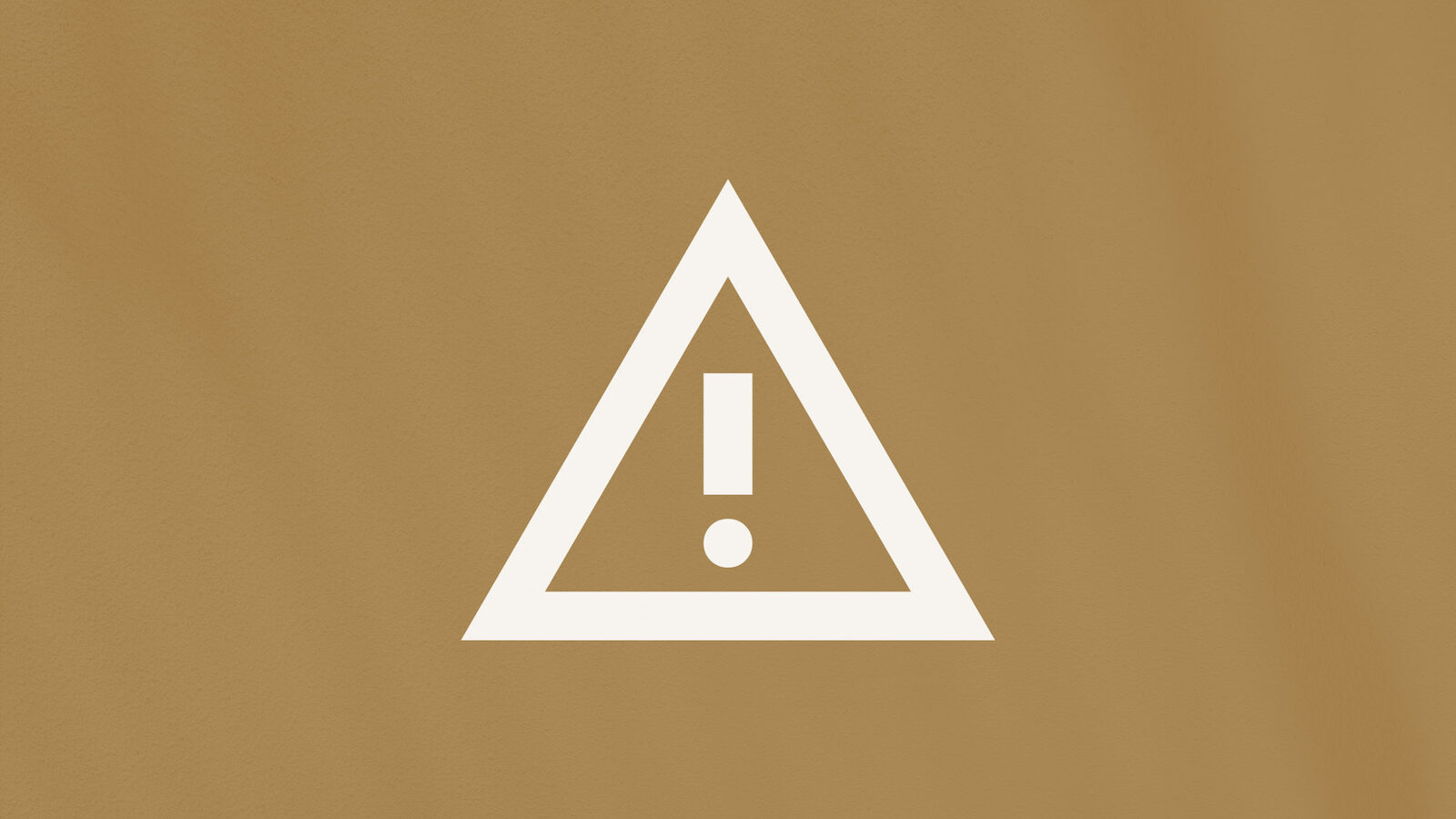 The photo shows a warning symbol.