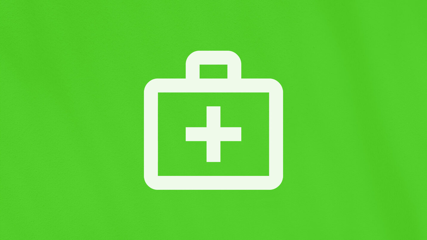 Fotografia prezintă simbolul unui rucsac de urgență.