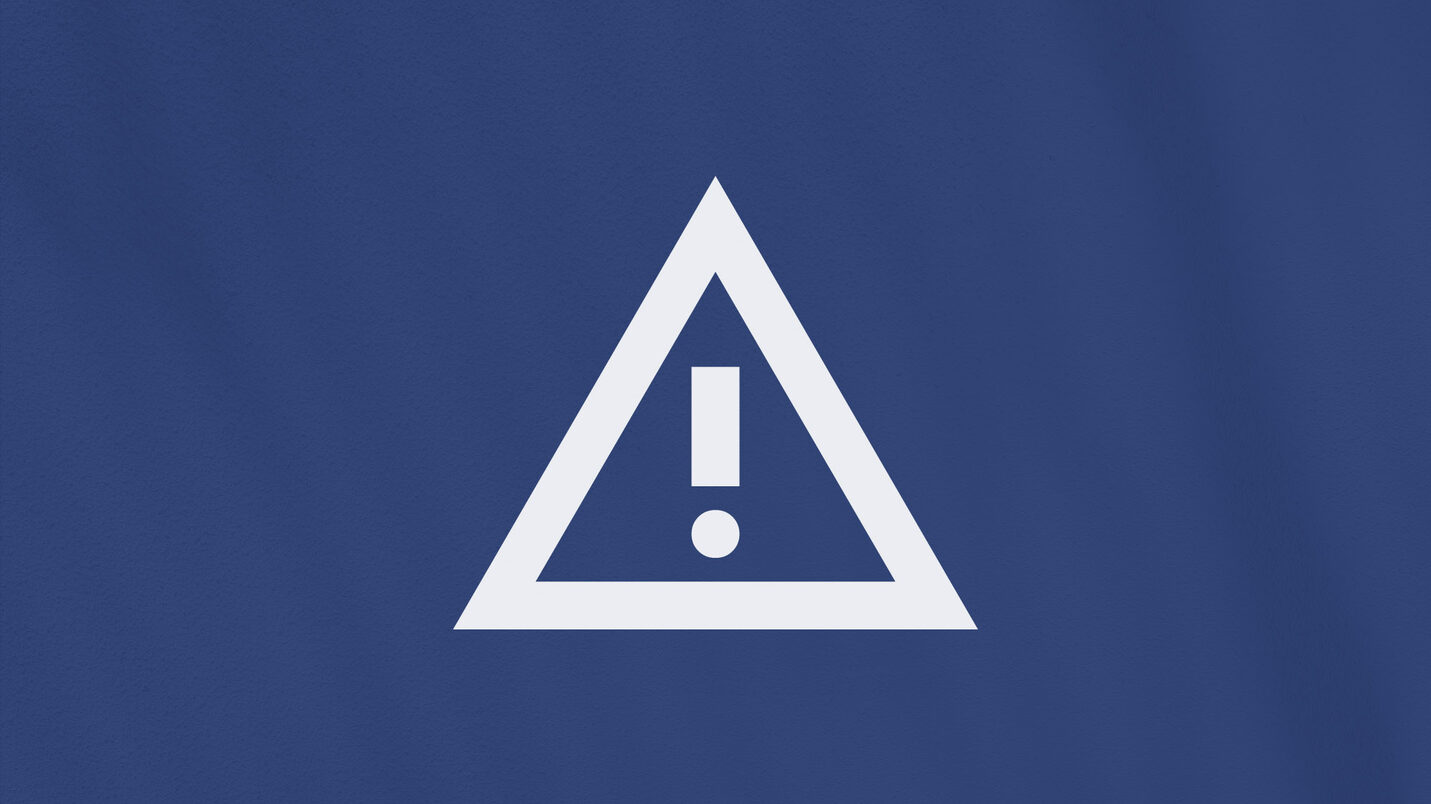 Fotografia prezintă un simbol de avertizare.