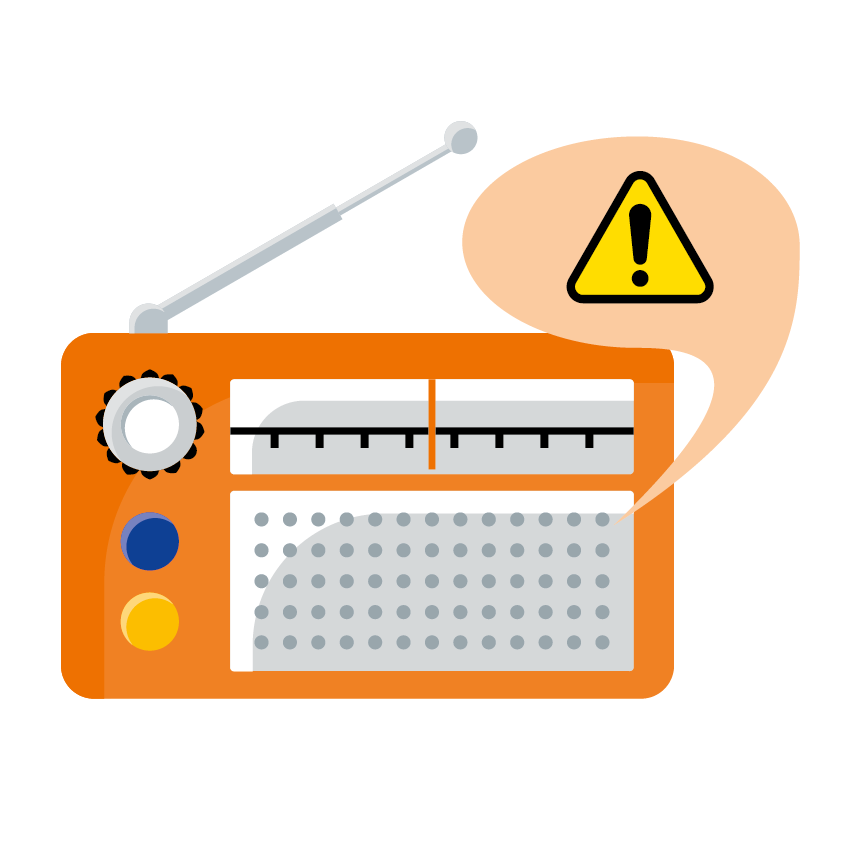 Warnmittel Rundfunk und Fernsehen