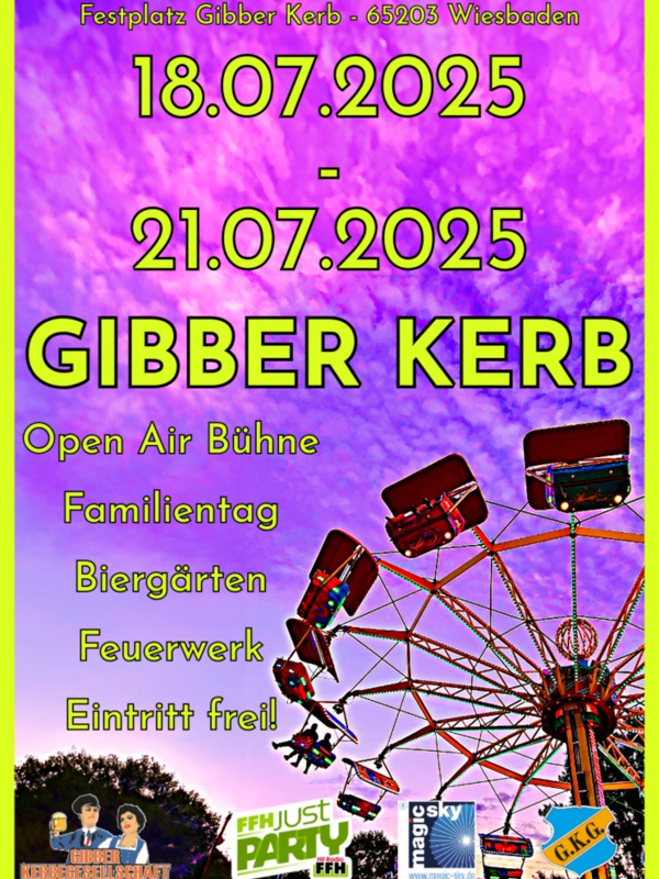 Plakat mit Riesenrad