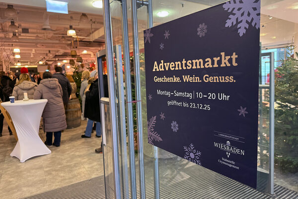 Vista sul mercato dell'Avvento