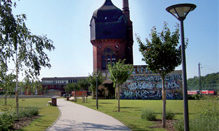 Kulturpark Salzbachtal - Wasserturm des ehemaligen Schlachthofes