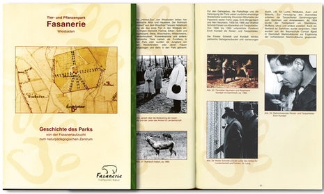 Die Broschüre zur Geschichte des Parks — erhältlich in der Besucherinforma