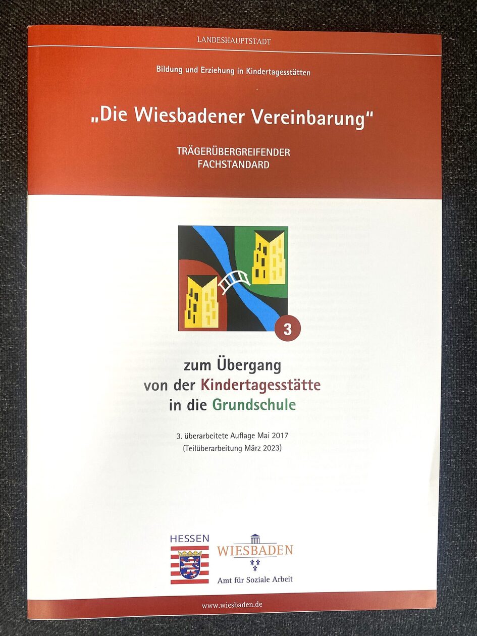 Broschüre mit dem Titel Wiesbadener Vereinbarung