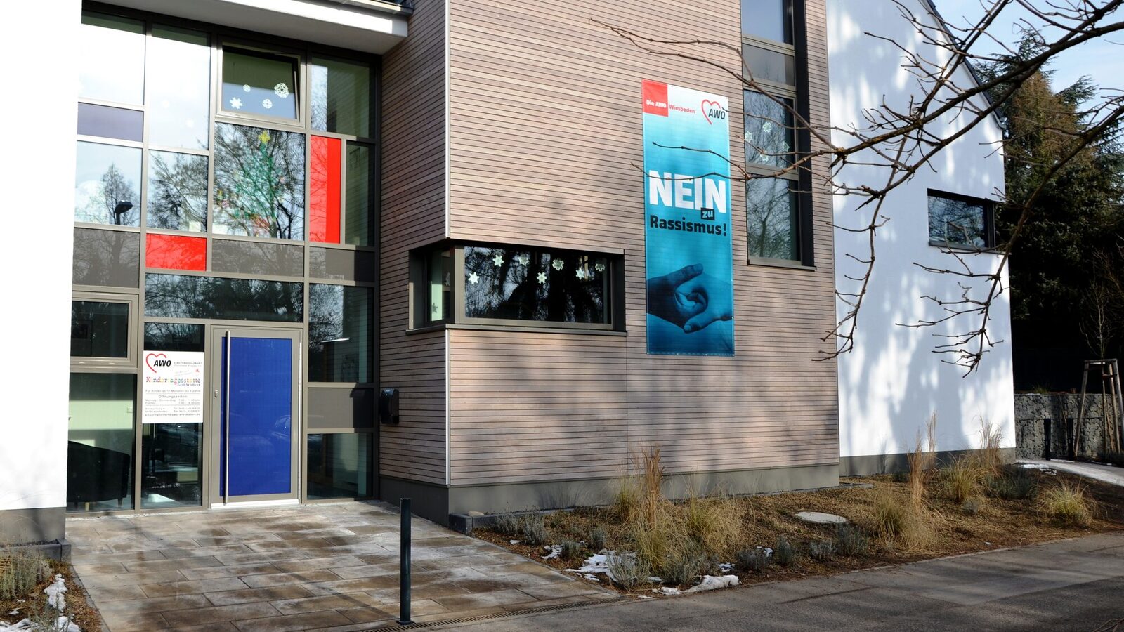 Das Haus mit dem Eingangsbereich