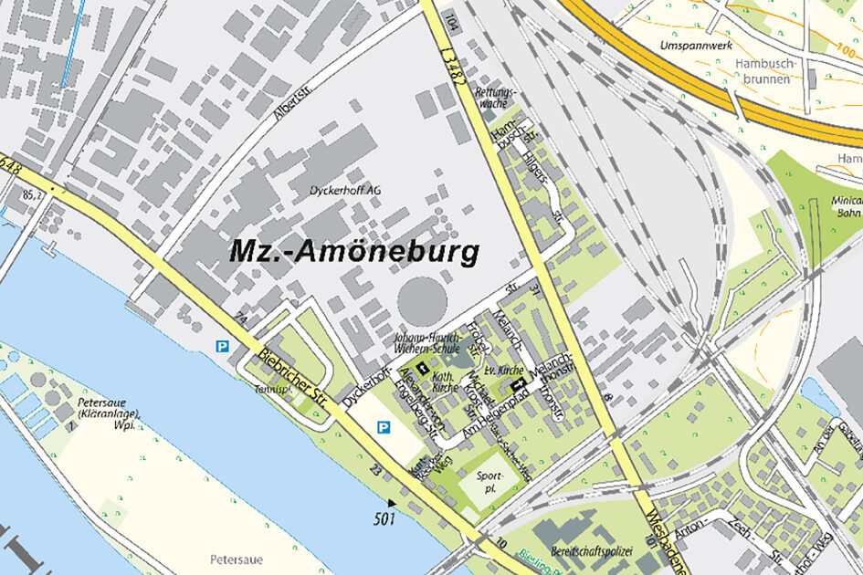 Kartenausschnitt Amöneburg.