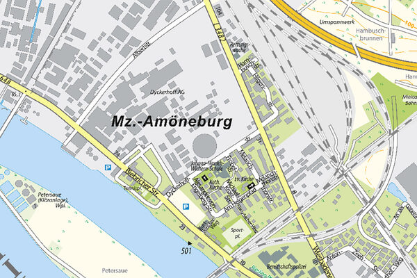 Sekcja mapy Amöneburg.