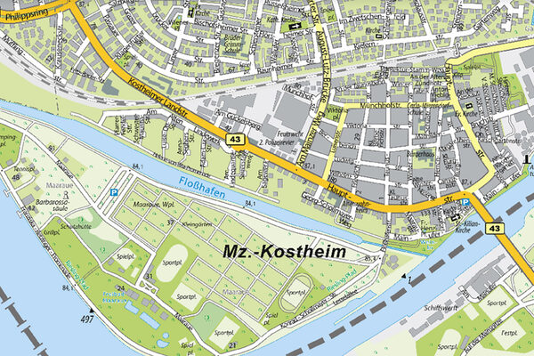 Extrait de carte Kostheim